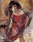 Jules Pascin The beautiful girl from England painting